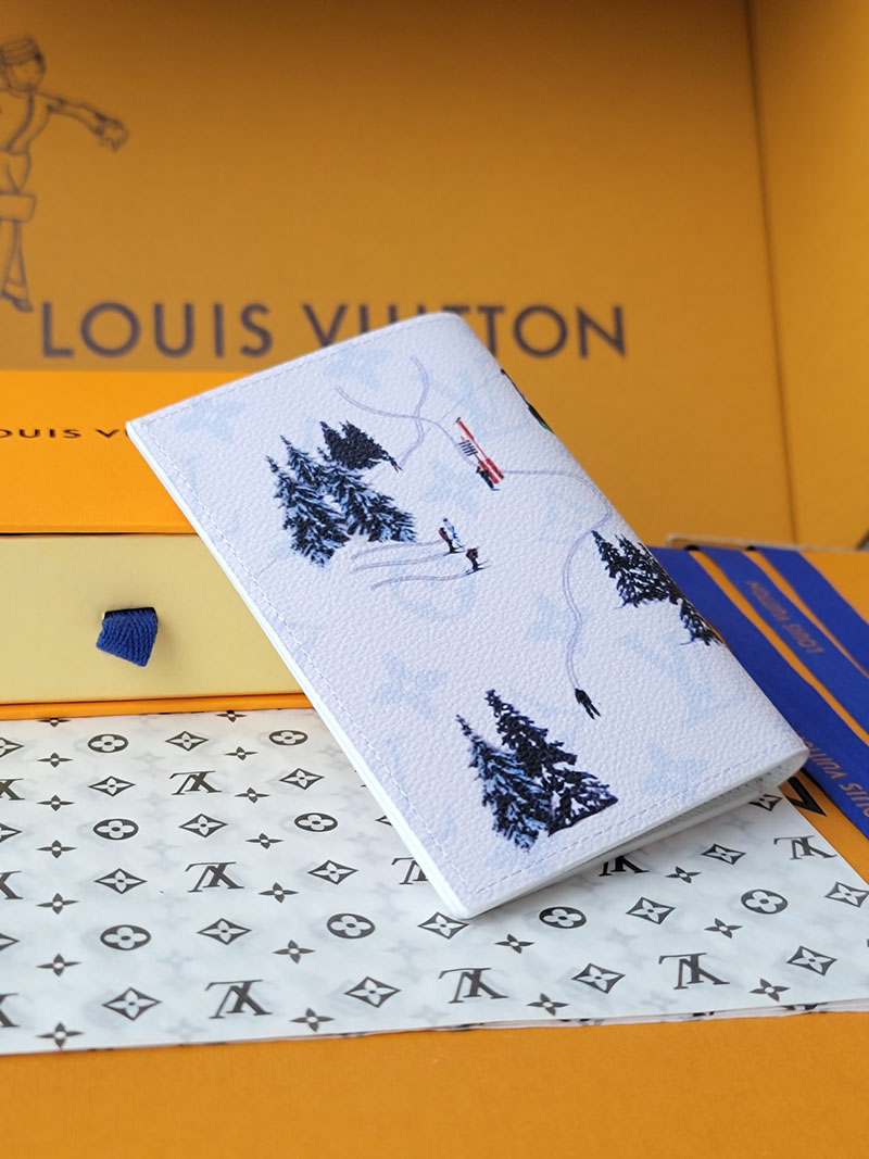 ルイヴィトン 新作 レディース LV パスポートカバー クーヴェルテュール・パスポール スキーホワイト M27064 ヴィトン パスポートケース - 画像 (8)