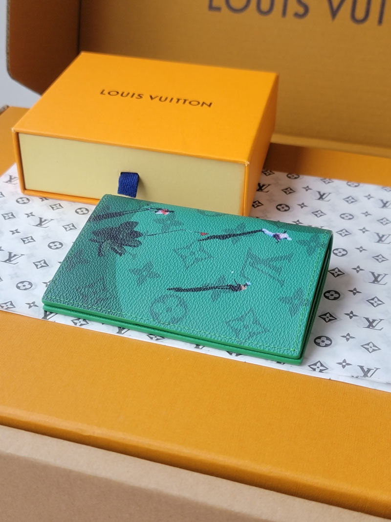 ルイヴィトン 新作 レディース LV パスポートカバー クーヴェルテュール・パスポール ゴルフグリーン M14875 ヴィトン パスポートケース - 画像 (8)