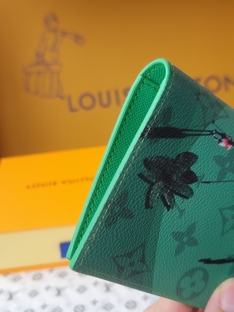 ルイヴィトン 新作 レディース LV パスポートカバー クーヴェルテュール・パスポール ゴルフグリーン M14875 ヴィトン パスポートケース - 画像 (7)