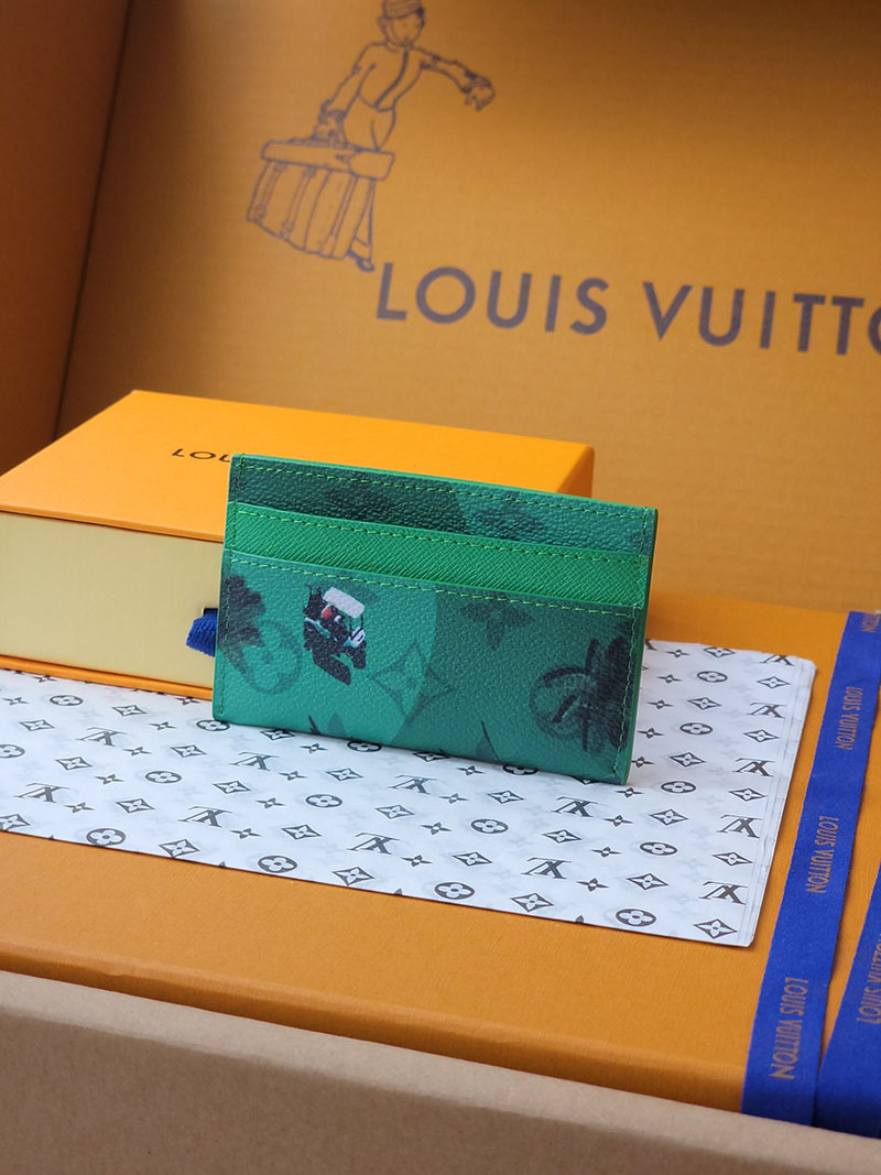 ルイヴィトン 新作 レディース LV カードケース ポルト カルト・ダブル ゴルフグリーン M14863 ヴィトン カードケース 新作 - 画像 (7)