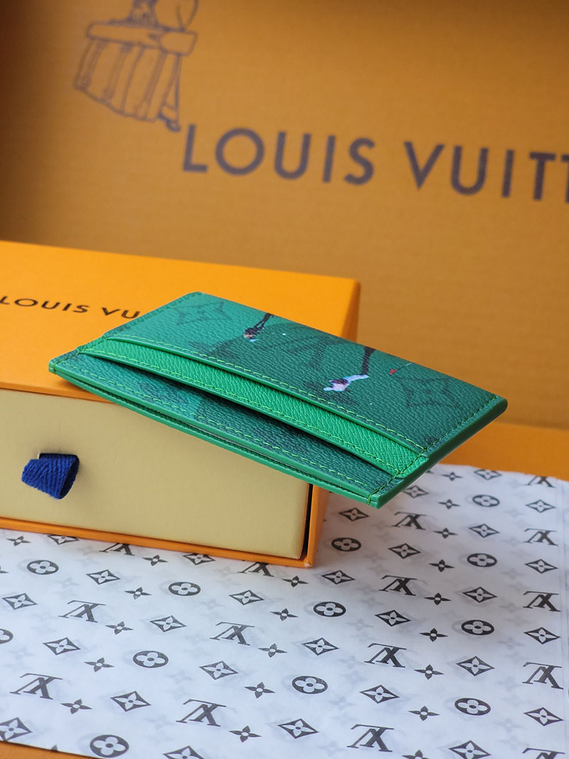 ルイヴィトン 新作 レディース LV カードケース ポルト カルト・ダブル ゴルフグリーン M14863 ヴィトン カードケース 新作 - 画像 (6)