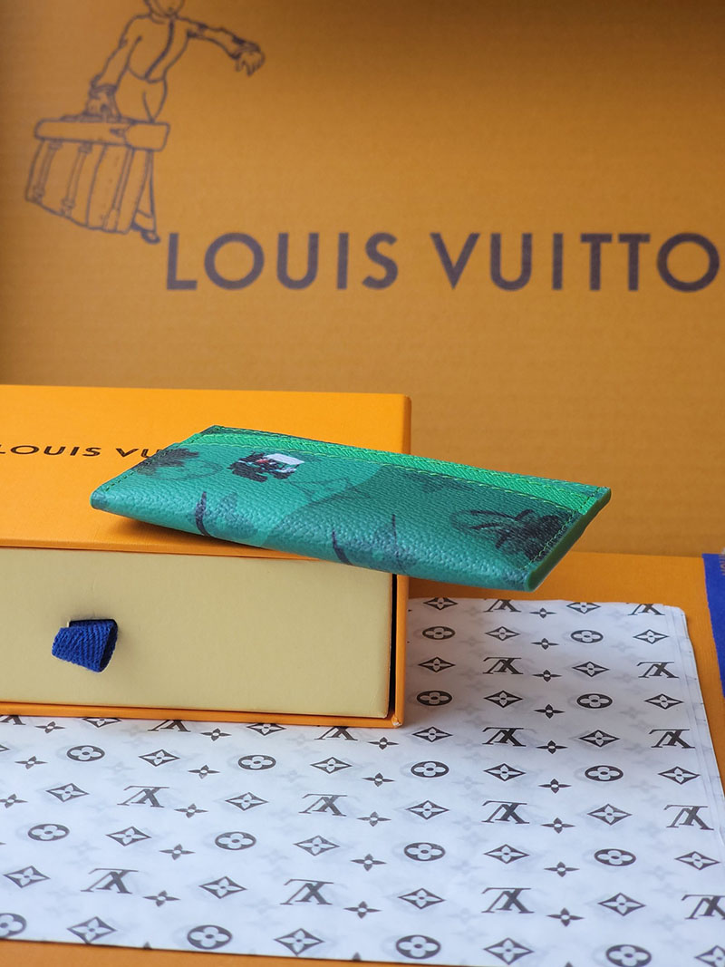 ルイヴィトン 新作 レディース LV カードケース ポルト カルト・ダブル ゴルフグリーン M14863 ヴィトン カードケース 新作 - 画像 (5)