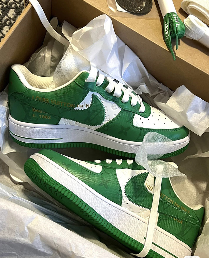 最高級ルイヴィトンスーパーコピー LV NIKE AIR FORCE 1 LOW ナイキ エアフォース スニーカー 2526854 ナイキ ルイヴィトン コラボスニーカー - 画像 (9)