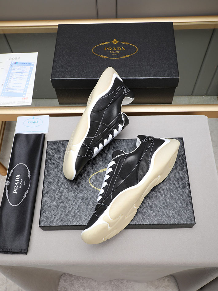 最高級プラダスーパーコピー PRADA ナッパレザー スニーカー 2EE429_038_F0632_F_G000 プラダ スニーカー メンズ - 画像 (5)
