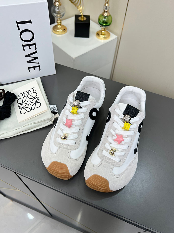 最高級ロエベスーパーコピー LOEWE バレエランナー 2.0(ナイロン&カーフ) LLBR282X01-2101 ロエベ スニーカー 白 - 画像 (9)