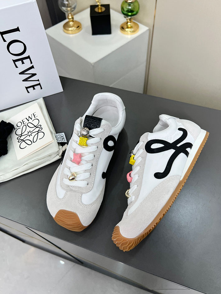 最高級ロエベスーパーコピー LOEWE バレエランナー 2.0(ナイロン&カーフ) LLBR282X01-2101 ロエベ スニーカー 白 - 画像 (8)