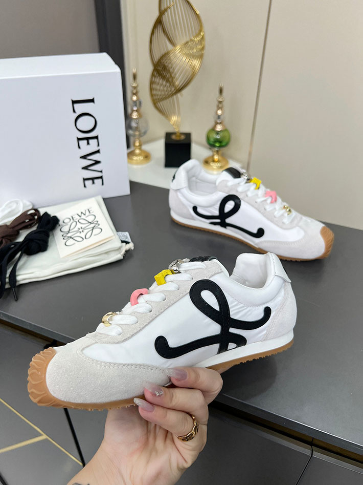 最高級ロエベスーパーコピー LOEWE バレエランナー 2.0(ナイロン&カーフ) LLBR282X01-2101 ロエベ スニーカー 白 - 画像 (7)
