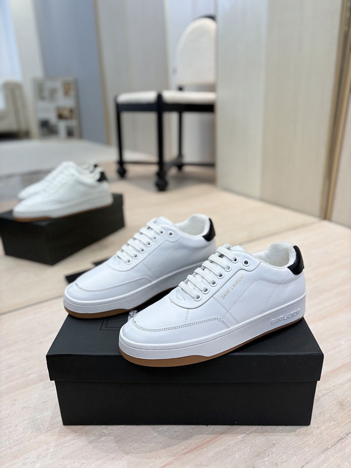 最高級サンローランスーパーコピー Saint Laurent スニーカー レザー 靴 ローカット 2526940 サン ローラン スニーカー 白 - 画像 (10)