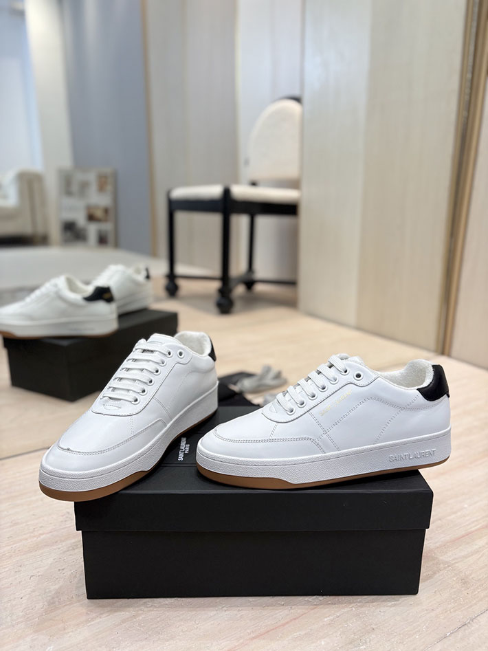 最高級サンローランスーパーコピー Saint Laurent スニーカー レザー 靴 ローカット 2526940 サン ローラン スニーカー 白 - 画像 (9)