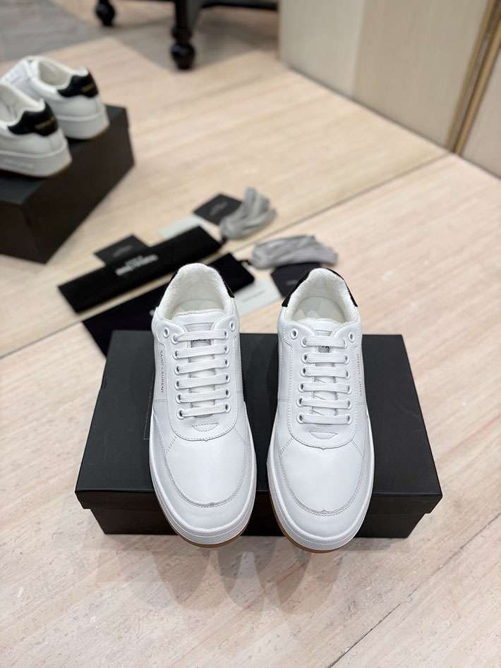 最高級サンローランスーパーコピー Saint Laurent スニーカー レザー 靴 ローカット 2526940 サン ローラン スニーカー 白 - 画像 (8)