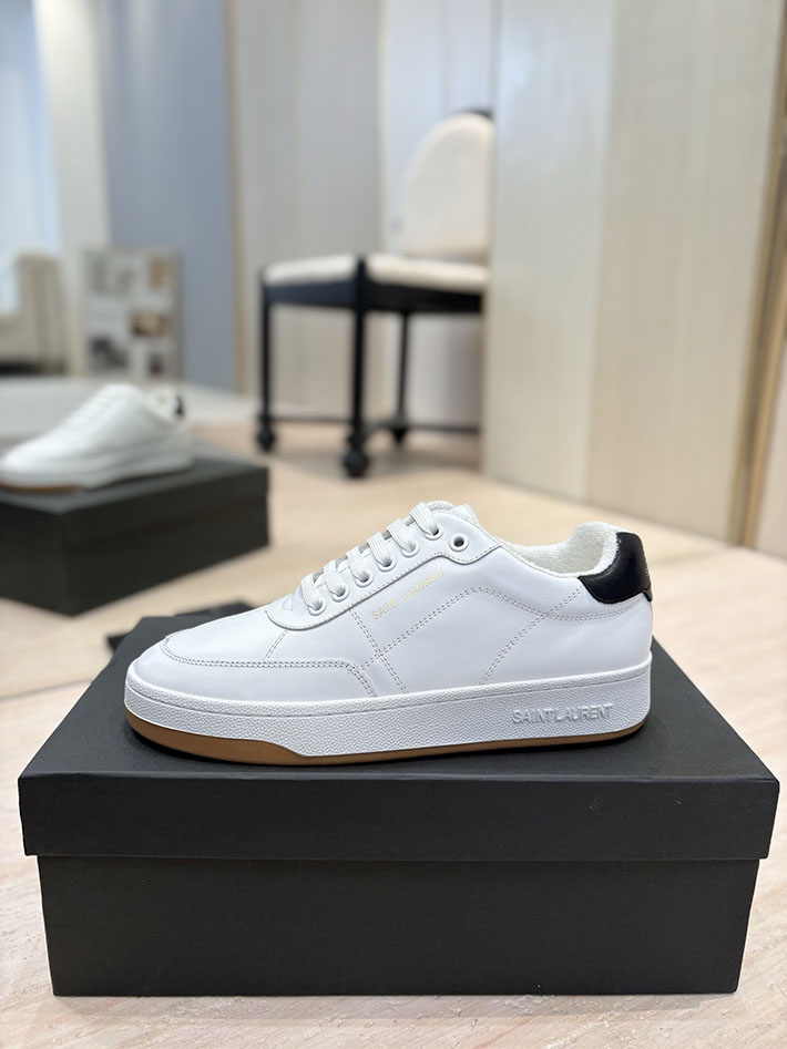 最高級サンローランスーパーコピー Saint Laurent スニーカー レザー 靴 ローカット 2526940 サン ローラン スニーカー 白 - 画像 (7)