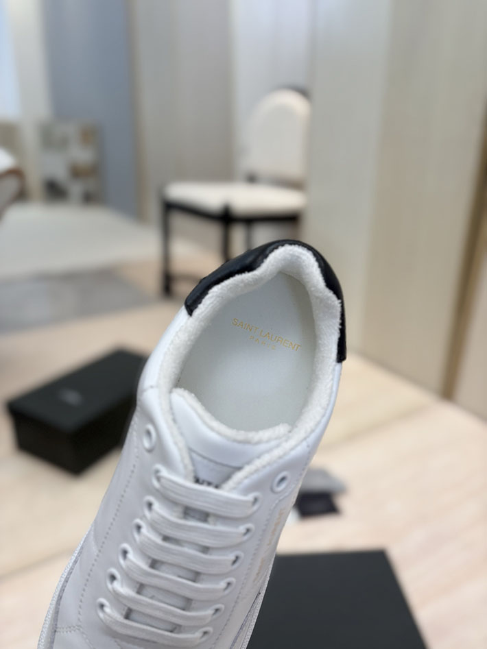 最高級サンローランスーパーコピー Saint Laurent スニーカー レザー 靴 ローカット 2526940 サン ローラン スニーカー 白 - 画像 (5)