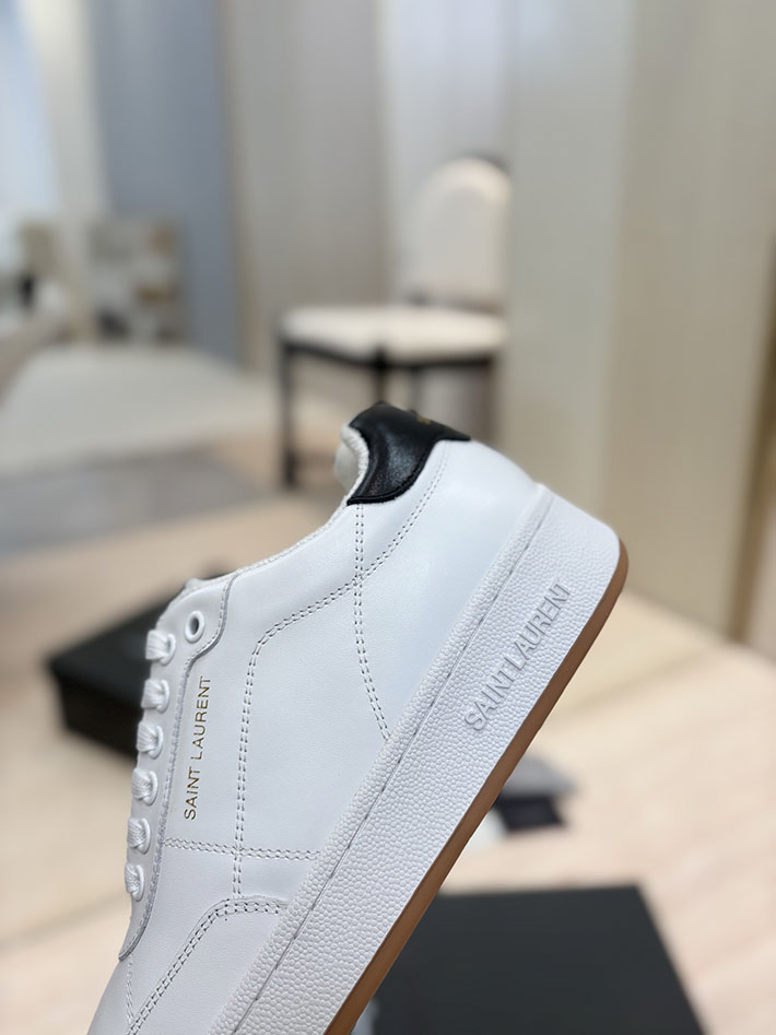 最高級サンローランスーパーコピー Saint Laurent スニーカー レザー 靴 ローカット 2526940 サン ローラン スニーカー 白 - 画像 (4)