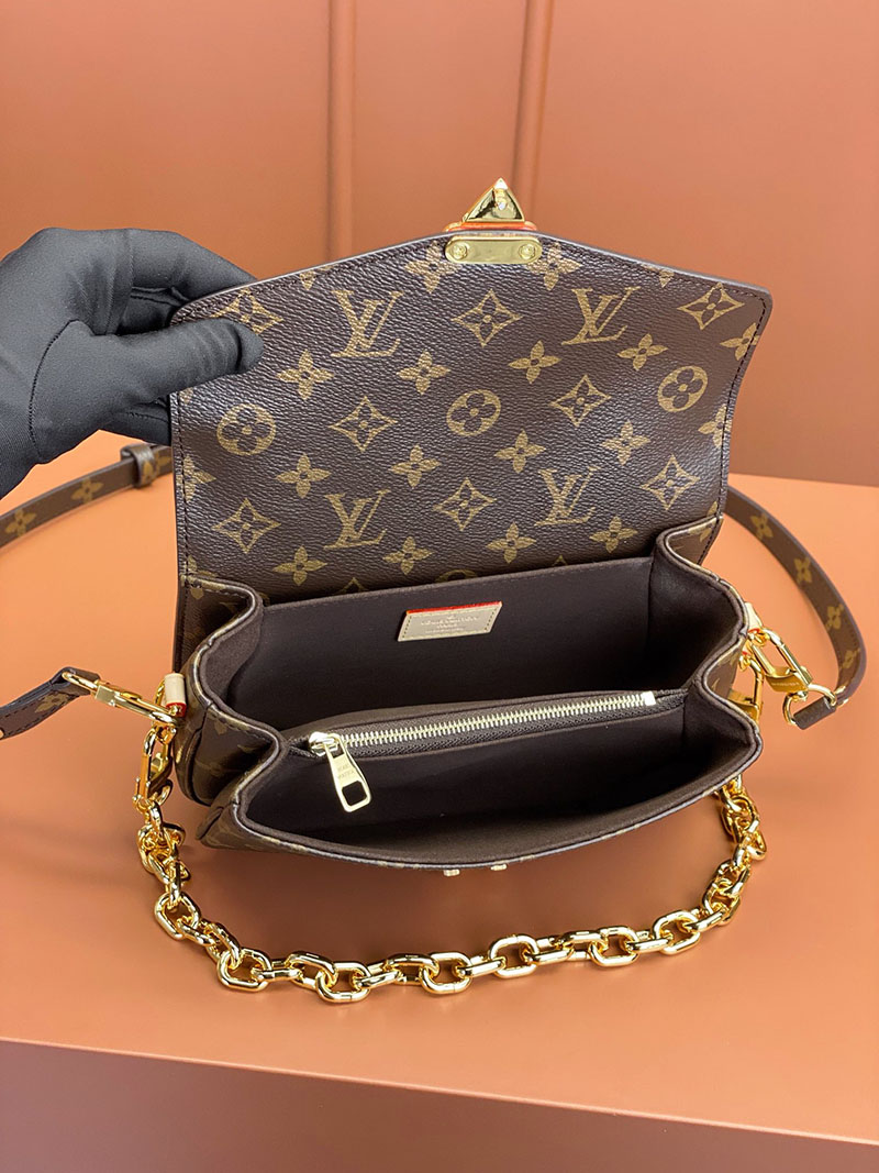 逸品 ルイヴィトン M46279 ポシェット・メティス EW ブラウン モノグラム・キャンバス LOUIS VUITTON ルイヴィトン ショルダーバッグ レディース - 画像 (6)