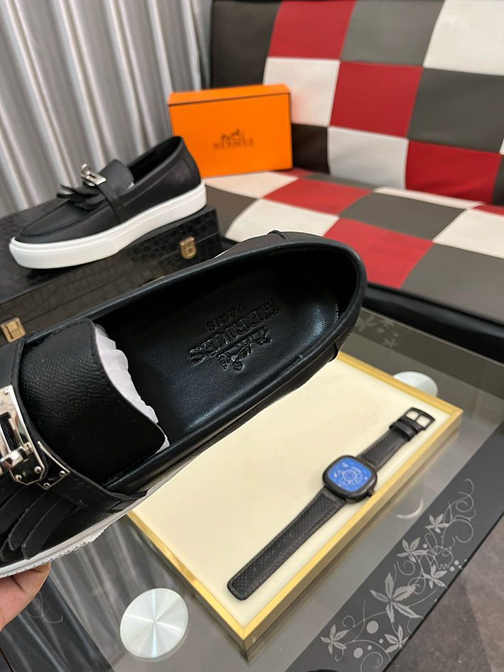 メンズ 最高級エルメススーパーコピー HERMES ゲーム Gameスリッポンスニーカー 2628022 エルメス風 ローファー - 画像 (7)
