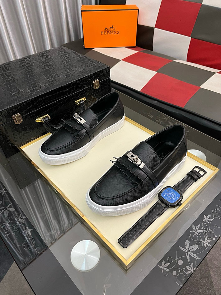 メンズ 最高級エルメススーパーコピー HERMES ゲーム Gameスリッポンスニーカー 2628022 エルメス風 ローファー - 画像 (4)