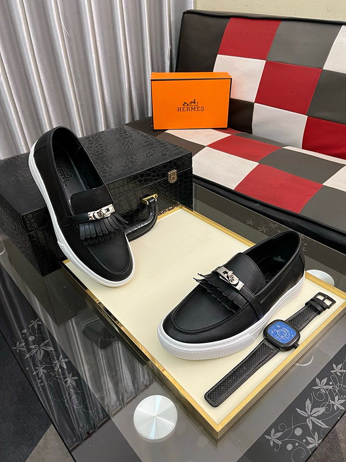 メンズ 最高級エルメススーパーコピー HERMES ゲーム Gameスリッポンスニーカー 2628022 エルメス風 ローファー - 画像 (3)
