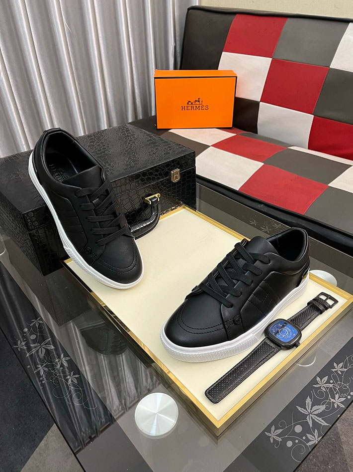 メンズ 最高級エルメススーパーコピー HERMES Kid キッドスニーカー 厚底 通勤 2628024 エルメス スニーカー 人気 - 画像 (3)