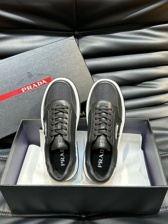 メンズ 最高級プラダスーパーコピー PRADA 01 ナッパレザー スニーカー 靴 シューズ 2628026 プラダ スニーカー メンズ - 画像 (9)
