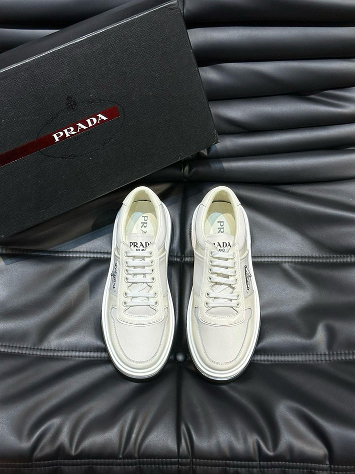 メンズ 最高級プラダスーパーコピー PRADA 01 ナッパレザー スニーカー 靴 シューズ 2628027 プラダ スニーカー アウトレット - 画像 (3)