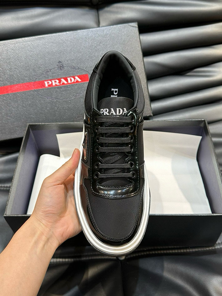 メンズ 最高級プラダスーパーコピー PRADA 01 ナッパレザー スニーカー 靴 シューズ 2628028 プラダ 靴 アウトレット - 画像 (8)