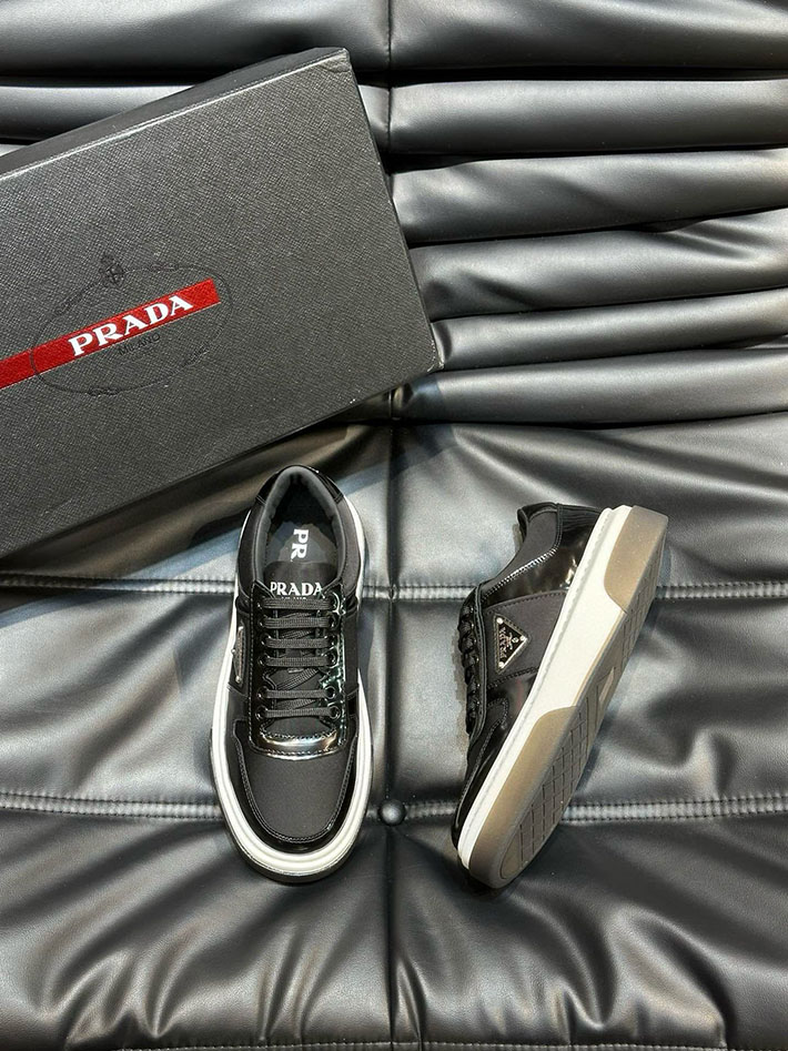 メンズ 最高級プラダスーパーコピー PRADA 01 ナッパレザー スニーカー 靴 シューズ 2628028 プラダ 靴 アウトレット - 画像 (2)