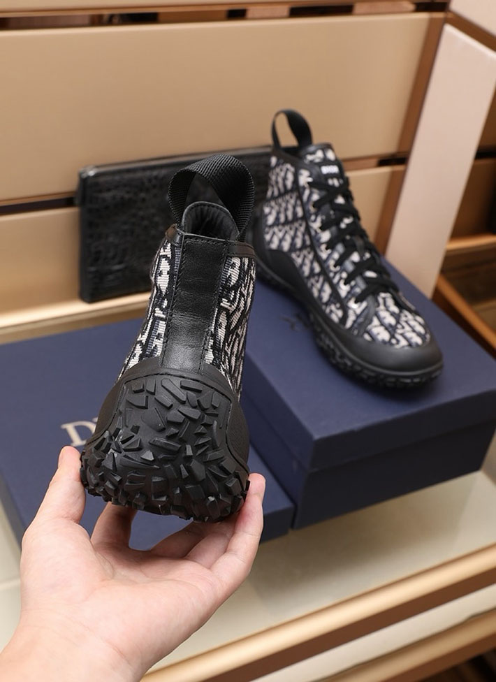 メンズ 最高級ディオールスーパーコピー Dior B28オブリークハイカットスニーカー 2628045 カジュアルブーツ メンズ 人気 - 画像 (8)