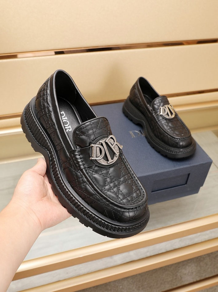 メンズ 最高級ディオールスーパーコピー DIOR Buffalo カナージュ ローファー シューズ 靴 2628051 Dior ローファー メンズ - 画像 (6)