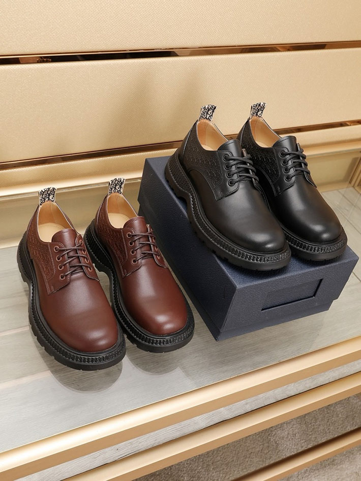 メンズ 最高級ディオールスーパーコピー DIOR オブリーク バッファローダービー シューズ 靴 2628053 ディオール 靴 メンズ - 画像 (3)