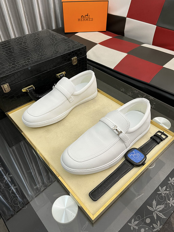 メンズ 最高級エルメススーパーコピー HERMES モカシン ライク ローファー 靴 2628059 モカシンシューズ メンズ おすすめ - 画像 (4)