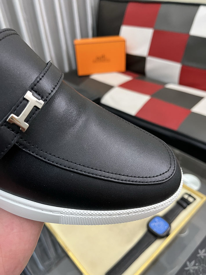 メンズ 最高級エルメススーパーコピー HERMES モカシン ライク ローファー 靴 2628060 モカシンシューズ メンズ ブランド - 画像 (9)