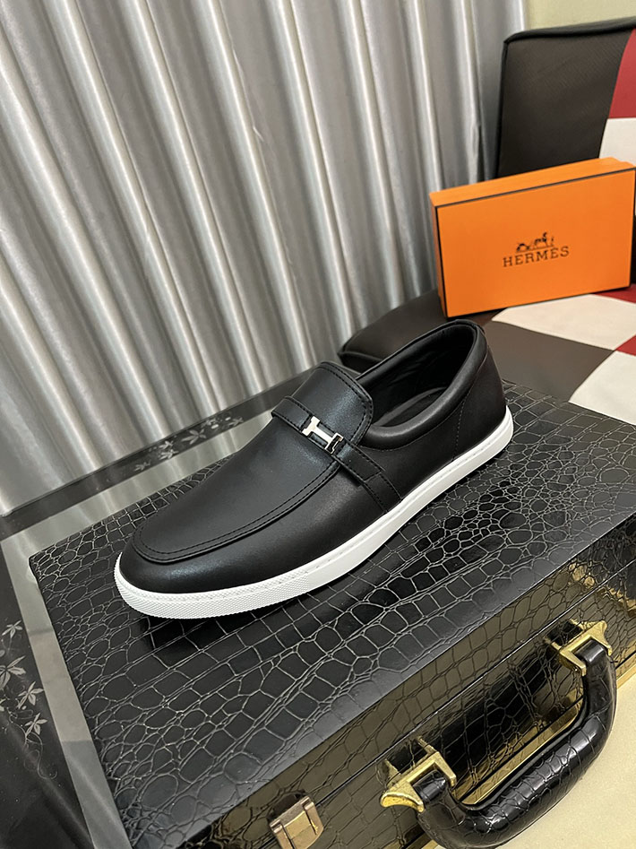 メンズ 最高級エルメススーパーコピー HERMES モカシン ライク ローファー 靴 2628060 モカシンシューズ メンズ ブランド - 画像 (5)