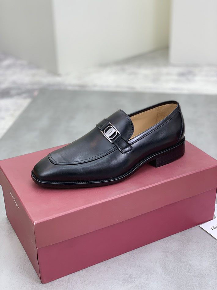 メンズ 最高級フェラガモスーパーコピー FERRAGAMO ローファー モカシン ガンチーニ金具 レザー シューズ 2628120 Ferragamo 靴 メンズ 評判 - 画像 (7)