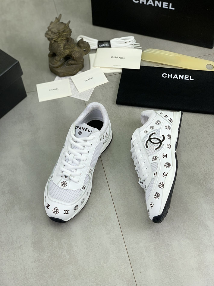 男女 兼用 最高級シャネルスーパーコピー CHANEL ココマーク ワッペンロゴ スエードレザー シャギーニット 2628121 シャネル スニーカー メンズ - 画像 (8)