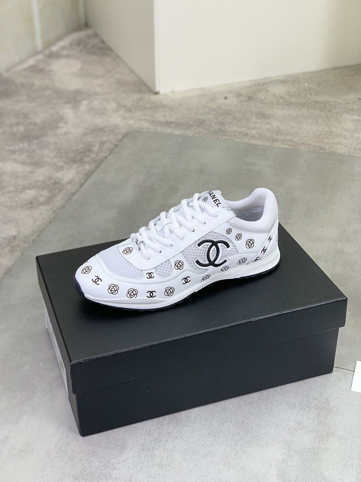 男女 兼用 最高級シャネルスーパーコピー CHANEL ココマーク ワッペンロゴ スエードレザー シャギーニット 2628121 シャネル スニーカー メンズ - 画像 (7)