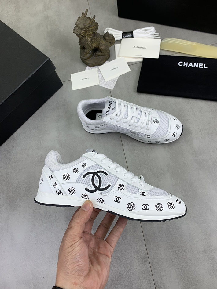 男女 兼用 最高級シャネルスーパーコピー CHANEL ココマーク ワッペンロゴ スエードレザー シャギーニット 2628121 シャネル スニーカー メンズ - 画像 (5)