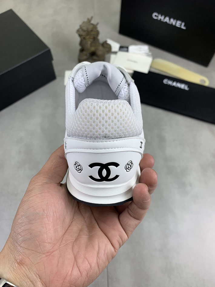 男女 兼用 最高級シャネルスーパーコピー CHANEL ココマーク ワッペンロゴ スエードレザー シャギーニット 2628121 シャネル スニーカー メンズ - 画像 (3)