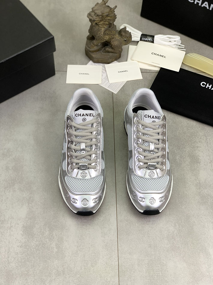 男女 兼用 最高級シャネルスーパーコピー CHANEL ココマーク ワッペンロゴ スエードレザー シャギーニット 2628124 シャネル スニーカー 人気 - 画像 (9)