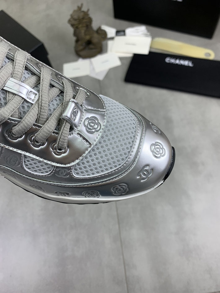 男女 兼用 最高級シャネルスーパーコピー CHANEL ココマーク ワッペンロゴ スエードレザー シャギーニット 2628124 シャネル スニーカー 人気 - 画像 (6)