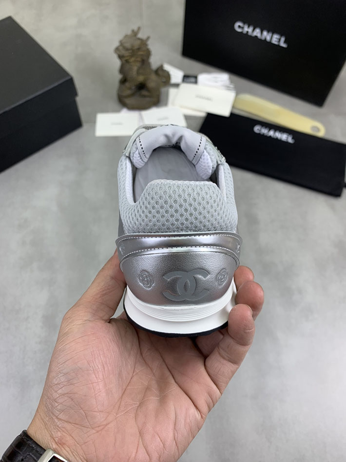 男女 兼用 最高級シャネルスーパーコピー CHANEL ココマーク ワッペンロゴ スエードレザー シャギーニット 2628124 シャネル スニーカー 人気 - 画像 (3)