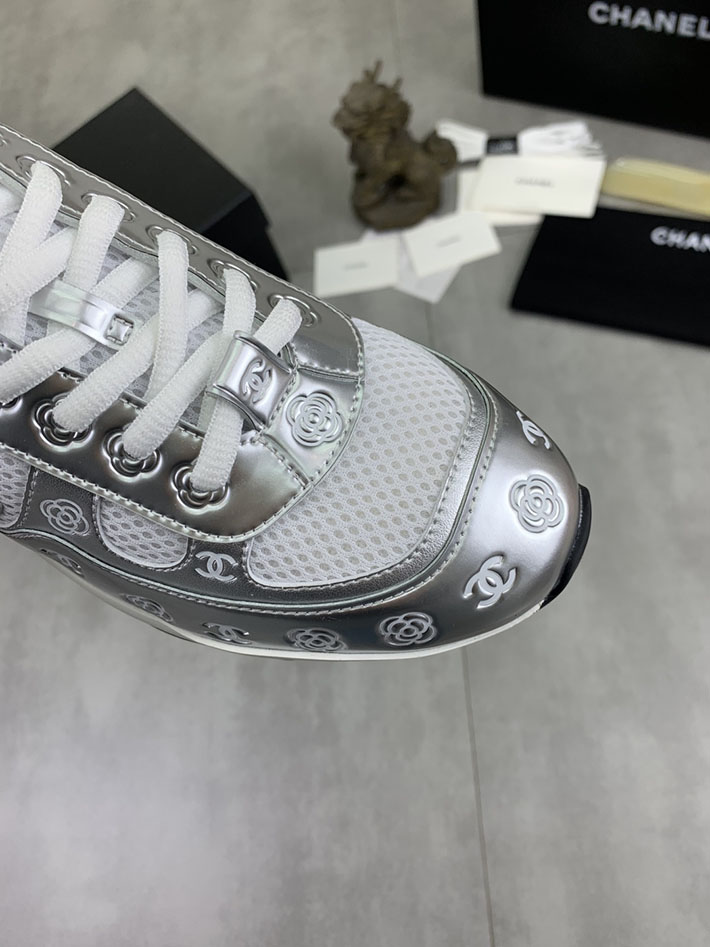 男女 兼用 最高級シャネルスーパーコピー CHANEL ココマーク ワッペンロゴ スエードレザー シャギーニット 2628126 シャネル スニーカー 公式 メンズ - 画像 (6)