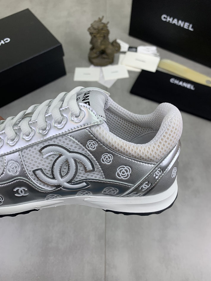 男女 兼用 最高級シャネルスーパーコピー CHANEL ココマーク ワッペンロゴ スエードレザー シャギーニット 2628126 シャネル スニーカー 公式 メンズ - 画像 (4)