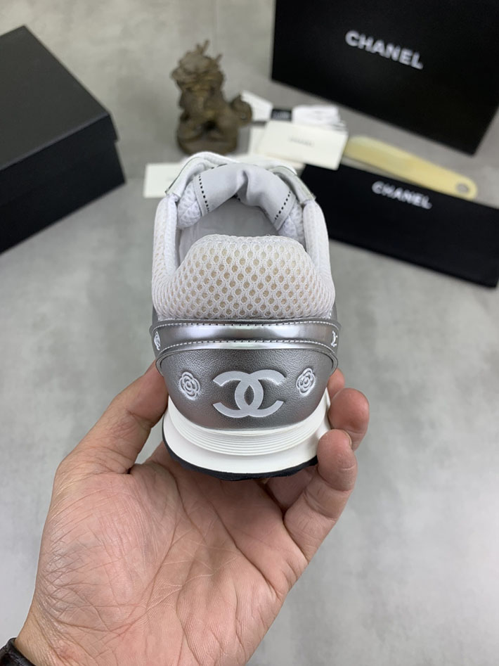男女 兼用 最高級シャネルスーパーコピー CHANEL ココマーク ワッペンロゴ スエードレザー シャギーニット 2628126 シャネル スニーカー 公式 メンズ - 画像 (3)