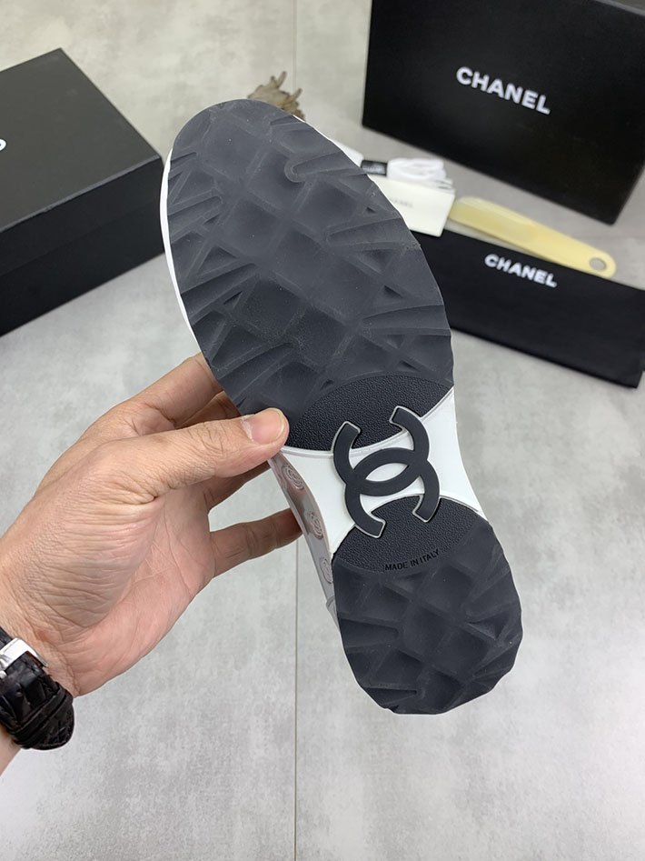 男女 兼用 最高級シャネルスーパーコピー CHANEL ココマーク ワッペンロゴ スエードレザー シャギーニット 2628126 シャネル スニーカー 公式 メンズ - 画像 (2)