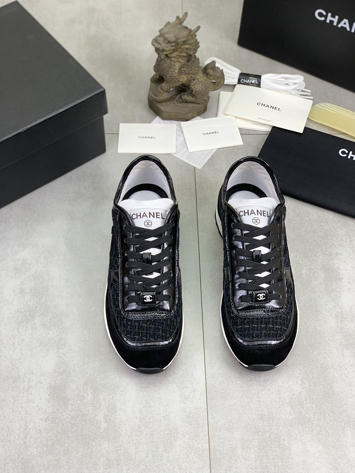 男女 兼用 最高級シャネルスーパーコピー CHANEL ココマーク ワッペンロゴ スエードレザー シャギーニット 2628128 シャネル スニーカー 芸能人 - 画像 (9)