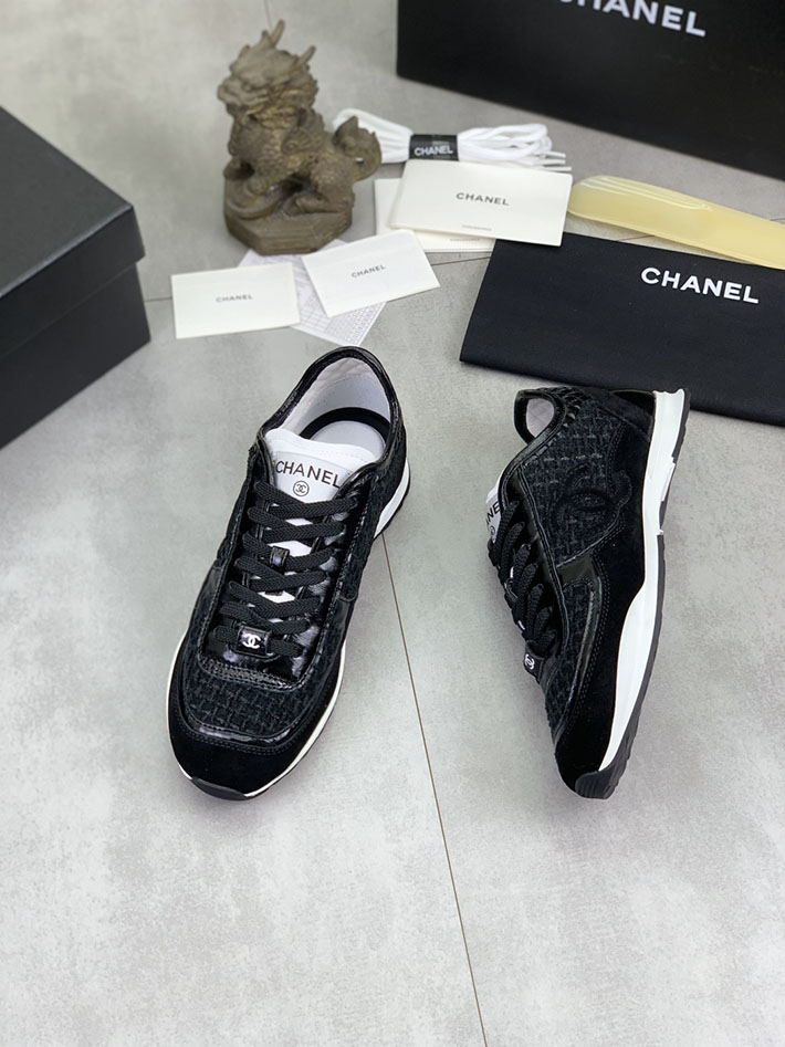 男女 兼用 最高級シャネルスーパーコピー CHANEL ココマーク ワッペンロゴ スエードレザー シャギーニット 2628128 シャネル スニーカー 芸能人 - 画像 (8)