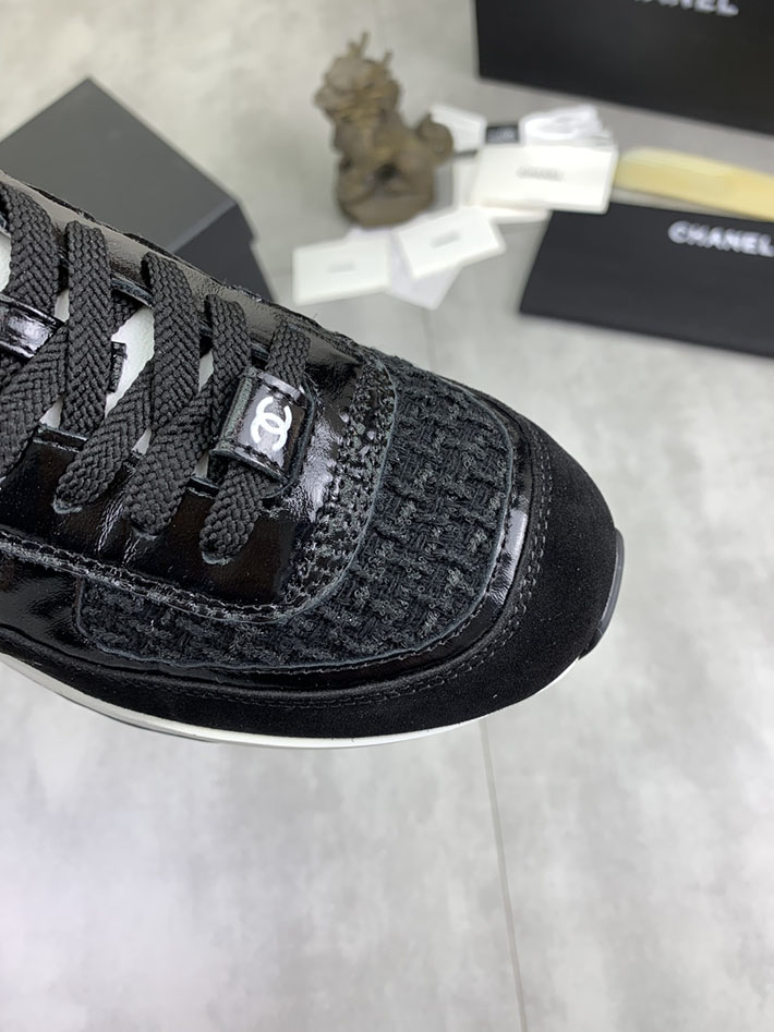 男女 兼用 最高級シャネルスーパーコピー CHANEL ココマーク ワッペンロゴ スエードレザー シャギーニット 2628128 シャネル スニーカー 芸能人 - 画像 (6)