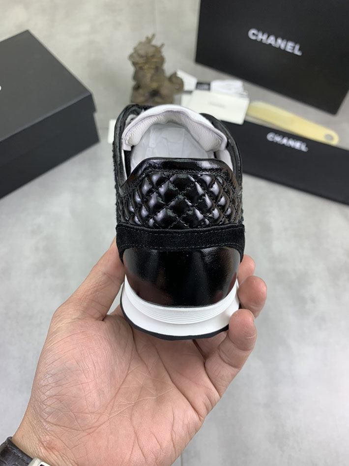 男女 兼用 最高級シャネルスーパーコピー CHANEL ココマーク ワッペンロゴ スエードレザー シャギーニット 2628128 シャネル スニーカー 芸能人 - 画像 (3)