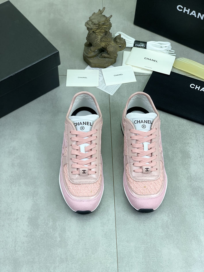 男女 兼用 最高級シャネルスーパーコピー CHANEL ココマーク ワッペンロゴ スエードレザー シャギーニット 2628129 シャネル スニーカー 定価 - 画像 (9)