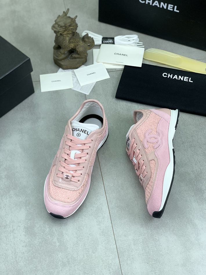 男女 兼用 最高級シャネルスーパーコピー CHANEL ココマーク ワッペンロゴ スエードレザー シャギーニット 2628129 シャネル スニーカー 定価 - 画像 (8)